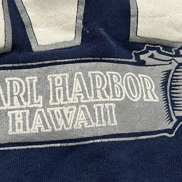 Vintage 1980s United States Navy Pearl Harbor Hawaii 80s Crewneck Sweatshirt - Picture 3 of 5